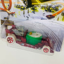 2013 Hot Wheels Walmart Exclusive Holiday Hot Rods Hot Tub rojo con verde 5SP