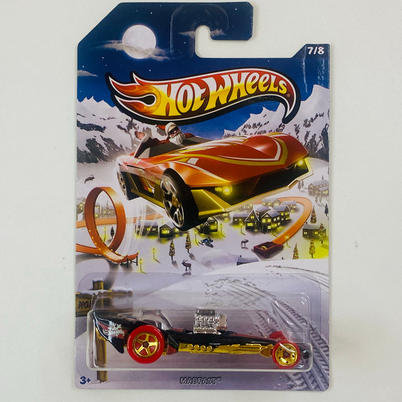 2013 Hot Wheels Walmart Exclusive Holiday Hot Rods Madfast negro 5SP