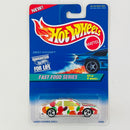 1996 Hot Wheels Fast Food Series Sweet Stocker Ford T-Bird blanco 3SP