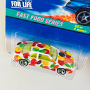 1996 Hot Wheels Fast Food Series Sweet Stocker Ford T-Bird blanco 3SP