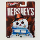 2011 Hot Wheels Premium Nostalgic Brands Hershey's Almond Joy Smokin Grille azul Llantas de Goma RR base ZAMAC Primera Edición