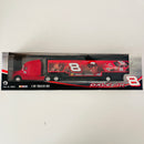 2006 Hasbro Winners Circle NASCAR Dale Earnhardt Jr 8 Trailer Rig Camión rojo Llantas de Goma
