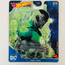 2021 Hot Wheels Premium Pop Culture DC Comics Green Lantern Linterna Verde Volkswagen Kool Kombi verde Llantas de Goma RR base ZAMAC