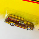 2012 Hot Wheels Premium Nostalgic Brands Hershey's 5th Avenue 70 Chevelle Delivery Chevrolet marrón Llantas de Goma RR Redline base ZAMAC - Detalle Burbuja