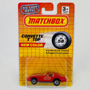 1992 Matchbox Chevrolet Corvette T-Top 58 rojo