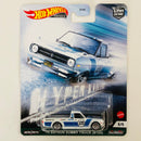 2021 Hot Wheels Premium Car Culture Hyper Haulers 75 Datsun Sunny Truck B120 blanco Llantas de Goma RR