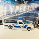 2021 Hot Wheels Premium Car Culture Hyper Haulers 75 Datsun Sunny Truck B120 blanco Llantas de Goma RR