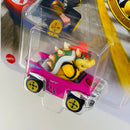 2021 Hot Wheels Mario Kart Bowser Badwagon rosado MK Base Metal