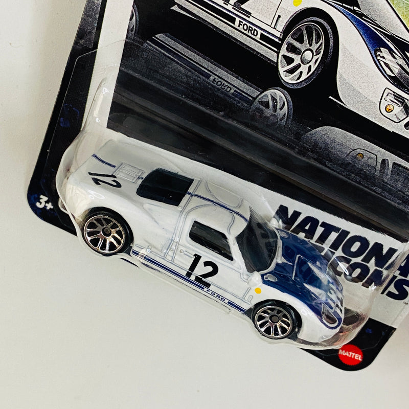 2025 Hot Wheels Silver Series National Icons Ford GT40 blanco MM5