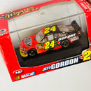 2009 Hasbro Winners Circle NASCAR 1:87 Jeff Gordon 24 DuPont Pepsi Chevrolet Impala SS negro con flamas Llantas Goodyear