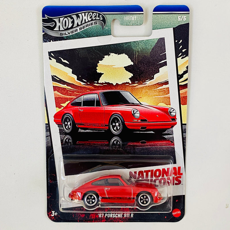 2025 Hot Wheels Silver Series National Icons 67 Porsche 911 R rojo C5