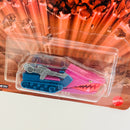 2022 Hot Wheels Premium Entertainment Masters of the Universe He-Man Land Shark morado con azul MC1 con 5SP Base Metal