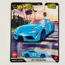 2026 Hot Wheels Premium Boulevard 2021 Toyota GR Supra NASCAR Richard Petty 43 Suprabird celeste Llantas de Goma RR