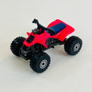 1992 Hot Wheels Suzuki Quadracer 165 rosado neón CT base ZAMAC - Loose/Suelto