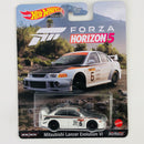 2022 Hot Wheels Premium Entertainment Forza Horizon 5 Mitsubishi Lancer Evolution VI blanco Llantas de Goma RR