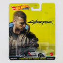 2022 Hot Wheels Premium Entertainment Cyberpunk 2077 Keanu Reeves Porsche 911 Turbo (930) plata metálico Llantas de Goma RR