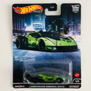 2022 Hot Wheels Premium Car Culture Exotic Envy Lamborghini Essenza SCV12 verde metálico Llantas de Goma RR