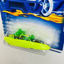 2001 Hot Wheels Outsider 222 amarillo fluorescente LW base ZAMAC