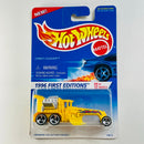 1996 Hot Wheels First Editions Street Cleaver amarillo con flamas 3SP Primera Edición