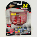 2006 Hasbro Winners Circle NASCAR Jeff Gordon 24 DuPont Pepsi Chevrolet Monte Carlo SS azul con flamas Llantas Goodyear con Capó Magnético