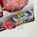 2006 Hasbro Winners Circle NASCAR Jeff Gordon 24 DuPont Pepsi Chevrolet Monte Carlo SS azul con flamas Llantas Goodyear con Capó Magnético