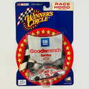 2001 Hasbro Winners Circle Race Hood Series NASCAR Dale Earnhardt 3 Goodwrench Chevrolet Monte Carlo plata Llantas Goodyear con Capó Magnético