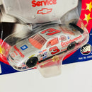 2001 Hasbro Winners Circle Race Hood Series NASCAR Dale Earnhardt 3 Goodwrench Chevrolet Monte Carlo plata Llantas Goodyear con Capó Magnético