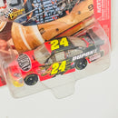 2009 Hasbro Winners Circle NASCAR Jeff Gordon 24 DuPont Pepsi Chevrolet Impala SS negro con flamas Llantas Goodyear con Capó Magnético