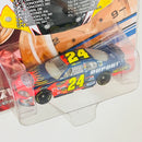 2007 Hasbro Winners Circle NASCAR Jeff Gordon 24 DuPont Pepsi Chevrolet Monte Carlo SS azul con flamas Llantas Goodyear con Capó Magnético