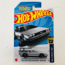2024 Hot Wheels HW Screen Time Back To The Future Volver al Futuro Time Machine Hover Mode DeLorean DMC-12 plata 5SP