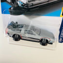 2024 Hot Wheels HW Screen Time Back To The Future Volver al Futuro Time Machine Hover Mode DeLorean DMC-12 plata 5SP