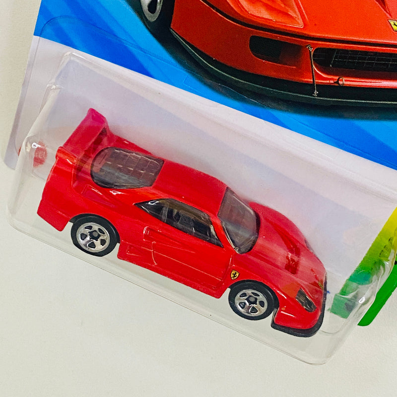 2025 Hot Wheels HW Exotics Ferrari F40 Competizione rojo 5SP Primera Edición