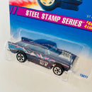 1995 Hot Wheels Steel Stamp Series 57 Chevy azul metálico 5SP