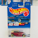 2000 Hot Wheels Hot Rod Magazine Series Colección Set de 4 - Phaeton, Track T, Tail Dragger 41 Ford Coupe, 33 Ford Roadster
