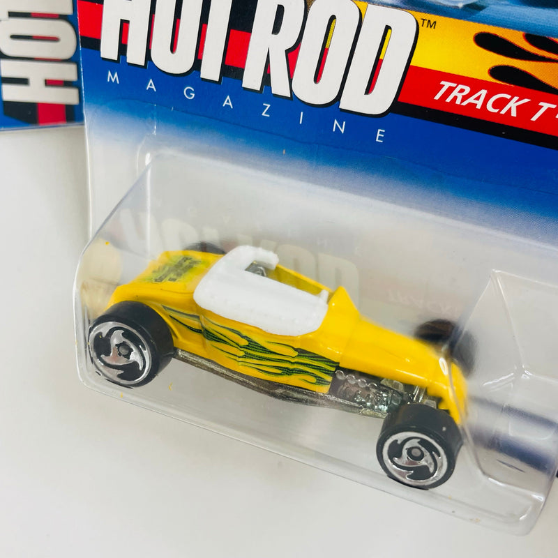 2000 Hot Wheels Hot Rod Magazine Series Colección Set de 4 - Phaeton, Track T, Tail Dragger 41 Ford Coupe, 33 Ford Roadster