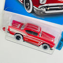 2022 Hot Wheels Chevy Bel Air 57 Chevy rojo 5SP