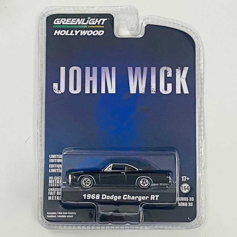 2021 Greenlight Hollywood Limited Edition John Wick 1968 Dodge Charger RT negro Llantas de Goma