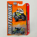 2013 Matchbox MBX Heroic Rescue BMW R-1200 RT-P Police Motorcycle gris
