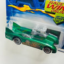 2002 Hot Wheels Masters of the Universe He-Man Man At Arms Double Vision 093 verde metálico LW