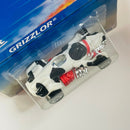 1996 Hot Wheels Grizzlor 484 blanco con negro 5SP