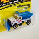 1996 Matchbox Chevrolet Highway Maintenance 45 blanco con azul - Detalle Burbuja