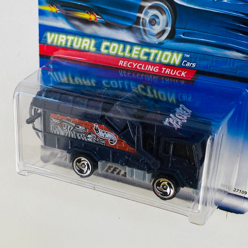 2000 Hot Wheels Virtual Collection Recycling Truck negro SB