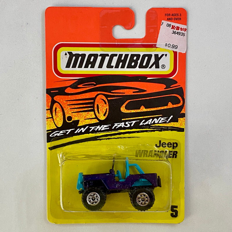 1995 Matchbox Jeep Wrangler 5 morado