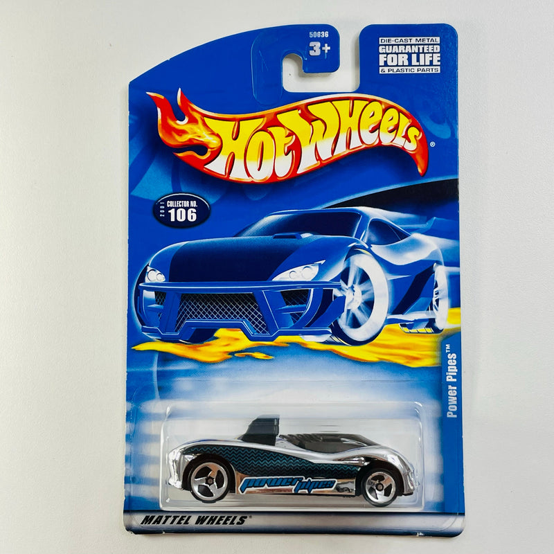 2001 Hot Wheels Power Pipes 106 cromado 3SP