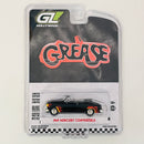 2025 Greenlight Hollywood Grease 1949 Mercury Convertible negro con flamas Llantas de Goma