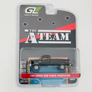 2015 Greenlight Hollywood The A Team Los Magníficos 1981 Dodge Ram Power Prospector negro Llantas de Goma