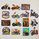 Set de 15 Stickers de Motos Chopper Biker