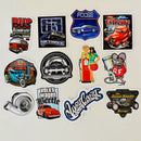 Set de 12 Stickers de Carros Hot Rods y Garaje de Autos Custom