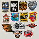 Set de 13 Stickers de Carros Hot Rods y Garaje de Autos Custom