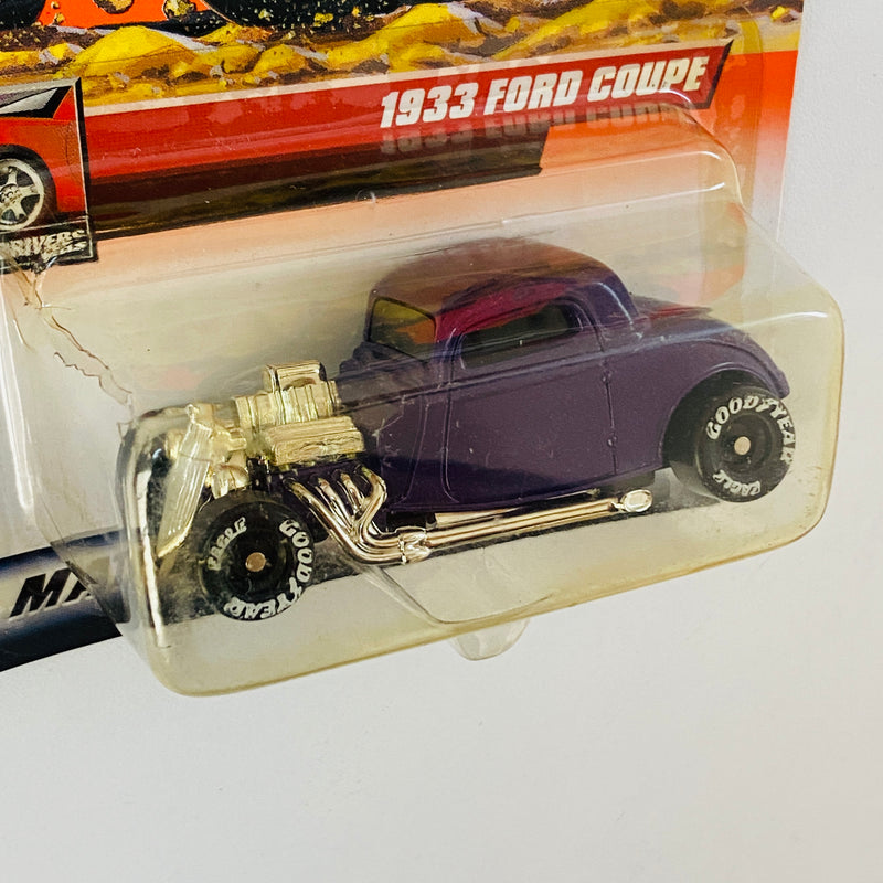 2000 Matchbox Great Drivers 1933 Ford Coupe 20 morado - Detalle Burbuja